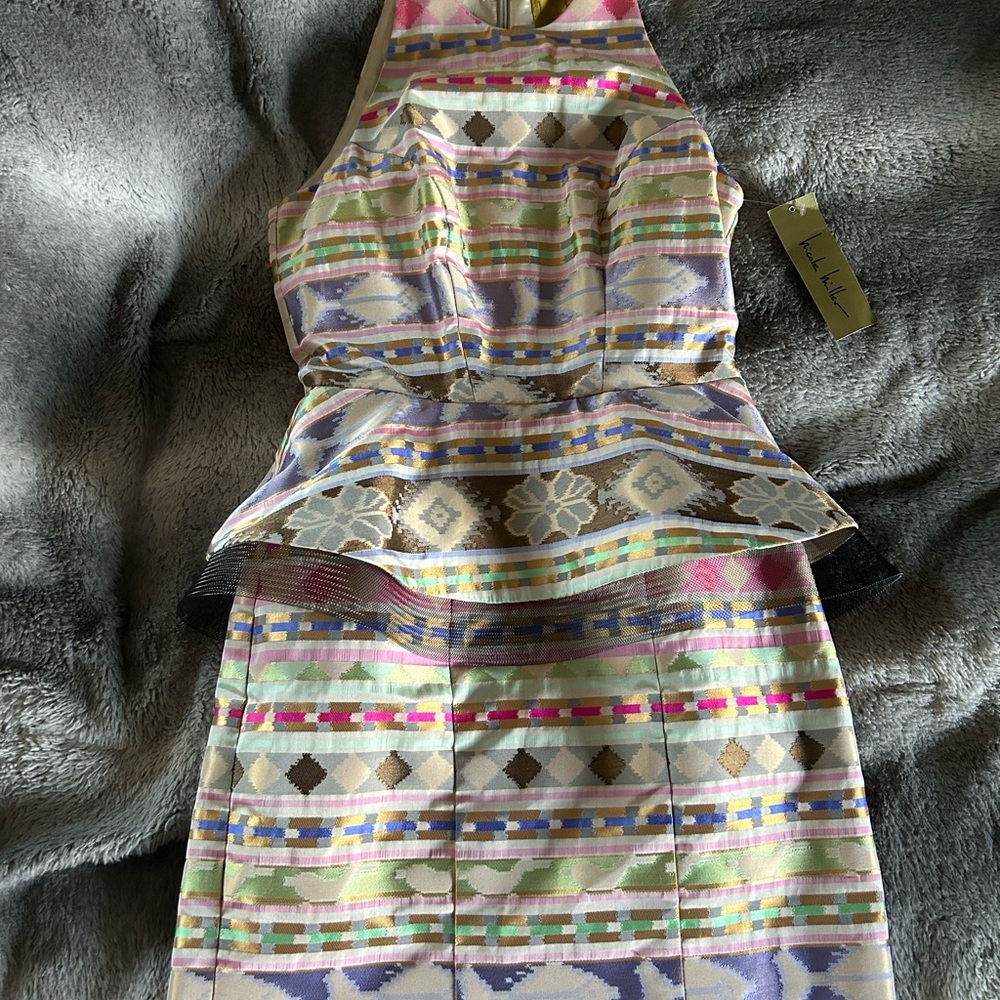 Nicole Miller multicolored cocktail dress